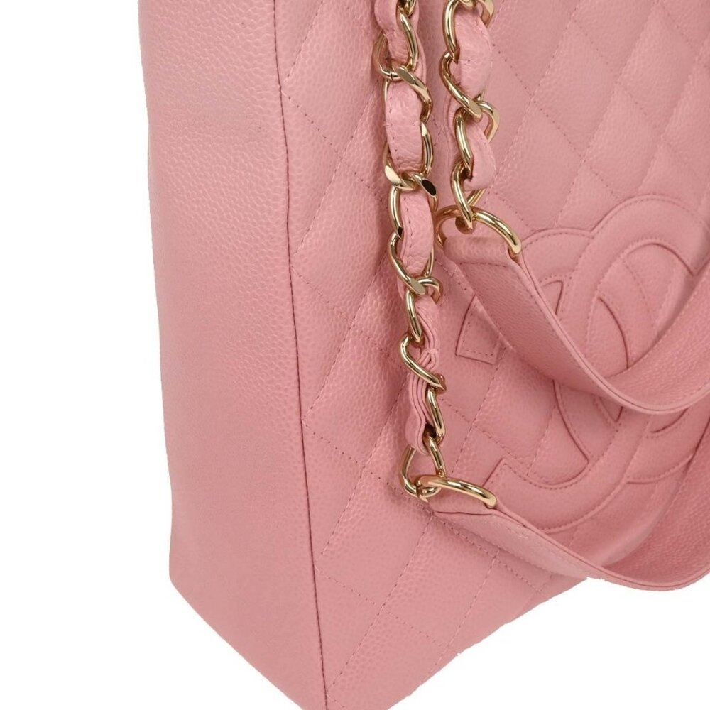 Chanel Pink Calfskin Petite Shopping Tote PST Chain Handbag 166447 - Picture 3 of 10
